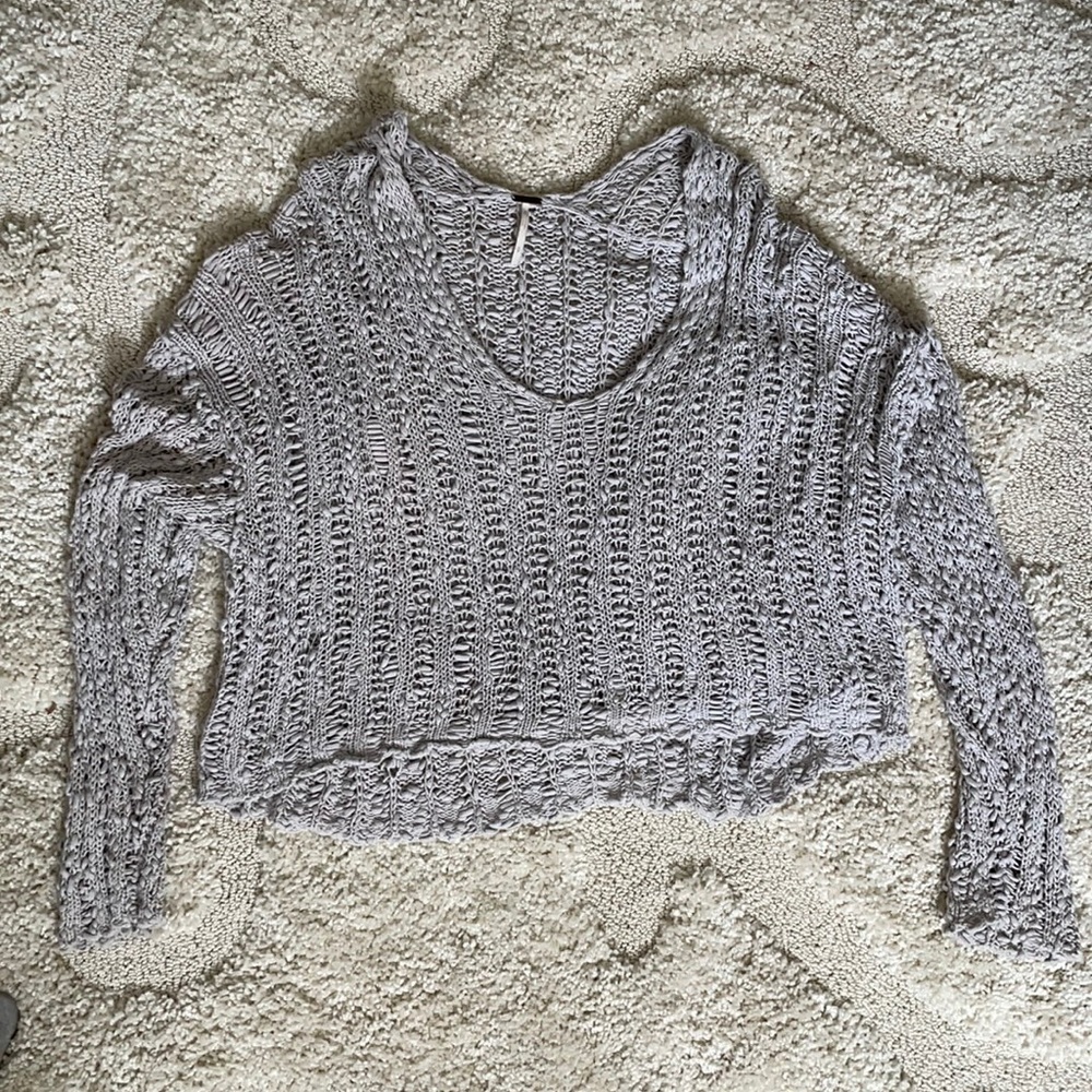 Free People Cropped Sweater
